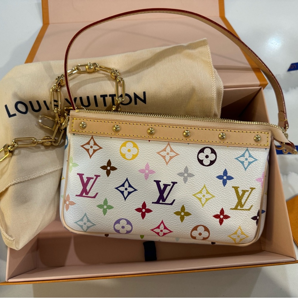 Louis Vuitton x Takashi Murakami Iconic 20th Anniversary Multicolor Pochette